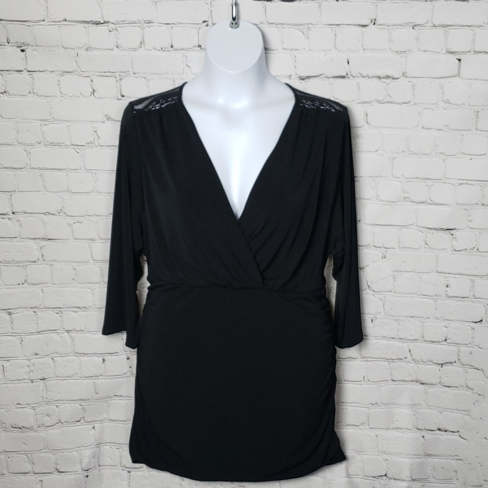 Torrid - Black Lacy Back Blouse 💘